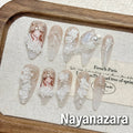 Magical Sailor Moon Inspired Pink Press-on Nails | Nayanazara
